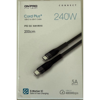 ONPRO-USB-C to USB-C充電/傳輸線（全新未拆寄出）