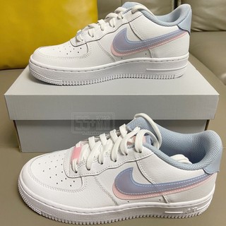 NIKE AIR FORCE 1’07 GS AF1 白藍 白粉 粉白 白藍粉 透明 果凍勾 雙勾 CW1574-100