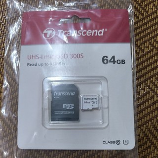 （已無保固）台灣創見 micro SD 小記憶卡 TF 64GB ,原廠公司貨 C10 U1