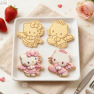 現貨✿ Hello Kitty餅乾模具 凱蒂貓 三麗鷗 3D壓模 翻糖模具 卡通曲奇DIY工具 情人節 生日 烘焙必備