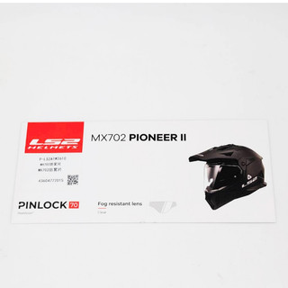 LS2 Pinlock 70 MaxVision for MX702 PIONEER II 原廠專用防霧片「免運」