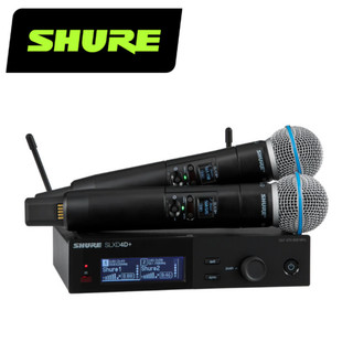 Shure SLXD24D+TW/B58 一對二 雙道數位無線麥克風系統