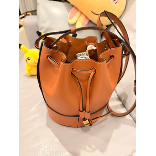 二手 LOEWE 氣球包 水桶包 棕色 Balloon small bag 附防塵袋 + 內膽包