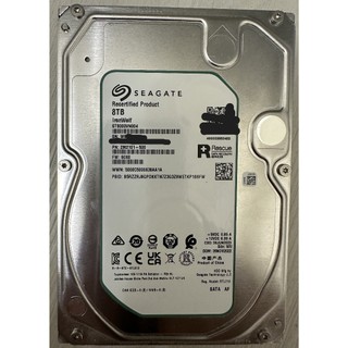 二手 Seagate希捷 IronWolf 那嘶狼8TB NAS 內接硬碟 時數低 原廠保固內