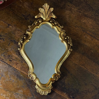 51206-法國古董洛可可風雕花壁鏡 Antique French Rococo Ornate Wall Mirror