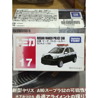 TOMICA NO.17絕版NISSAN MARCH POLICE CAR 福利品