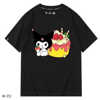 🚀現貨秒出+新款花色+全店現貨🚀動漫奇幻魔法melody庫洛米Kuromi美食蛋糕草莓閨蜜男女夏短袖T卹
