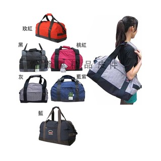 ~雪黛屋~YESON 旅行袋中容量台灣製造YKK零件附長背帶高單數防水尼龍布可固定行李箱拉桿合併手提肩斜背Y62118