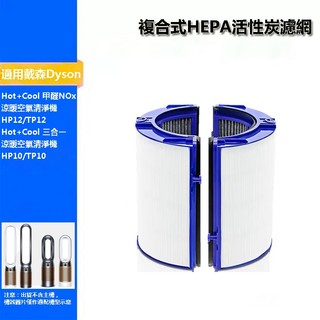 適用Dyson戴森HP09 TP09 HP10 HP11 TP10 TP11 TP12 HP12空氣清淨機 活性炭濾網芯
