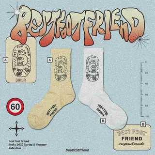 【逢甲 FUZZY】Best Foot Friend Motorcycle Rider BFF 襪子 BF23002