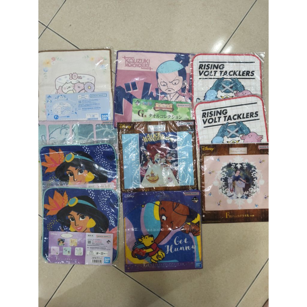 二手玩具~一番賞 小毛巾*10 合售(E)(A12箱)