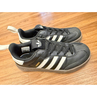 二手 Adidas ADIFOM SAMBA 360 C 中童 童鞋 黑白色 焦糖底21cm