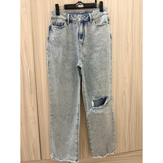 轉售二手專櫃品牌Sisjeans 雪花刷破牛仔褲M