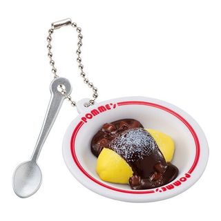 BANDAI Pomme no Ki 蛋包飯樹2 牛肉炒蛋飯配半釉湯 全新 扭蛋