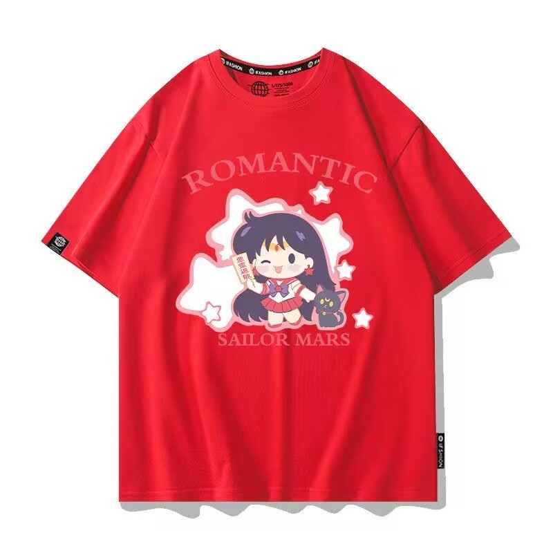 🚀現貨秒出+新款花色+全店現貨🚀 美少女戰士T卹女短袖夏火野麗水冰月週邊街頭休閒百搭ins衣服