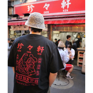 日本代購珍々軒×BEAVER BEAVER別注 珍々軒コラボTシャツ快餐店設計 短袖T恤 潮流少量