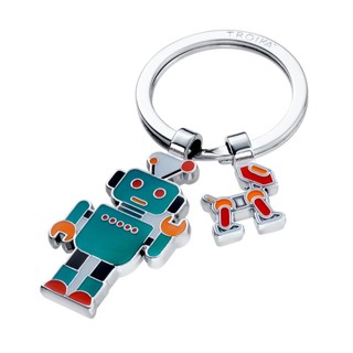 【Troika】TROBBY 機器人金屬鑰匙圈 科技風造型吊飾
