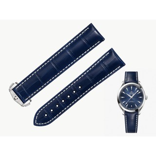 【FOBO 職人訂製】Omega Seamaster 海馬頂級代用錶帶｜尼羅鱷魚皮 / LV水波紋牛皮款