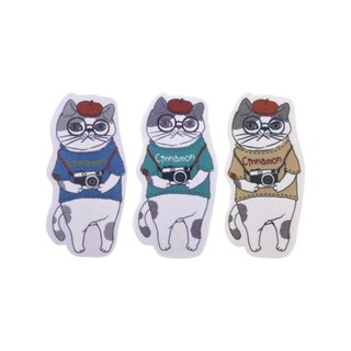 日本 KUSUGURU 相機貓咪海綿菜瓜布 3入 (JN809-411) 現貨 洗碗巾洗碗布 代購