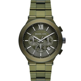 Michael Kors MK Oversized 羅馬三眼計時手錶 男錶-墨綠/44mm MK9268 開學季禮物