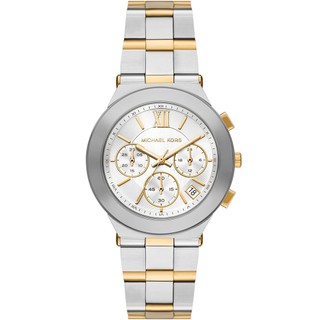 Michael Kors MK Billie 時尚三眼計時女錶-銀/37mm MK7605 開學季禮物