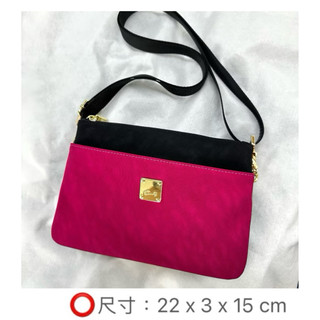 Bonnie包包 Cats專櫃品牌 2850 休閒女包、多拉鍊 斜背包 （黑配桃色）特價$890