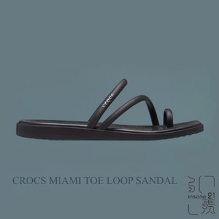 CROCS MIAMI TOE LOOP SANDAL 邁阿密涼鞋 休閒 女款【Insane-21】