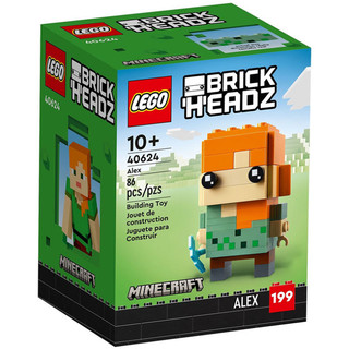 【高雄天利鄭姐】樂高LEGO 40624 MINECRAFT創世神 Alex 大頭娃娃BrickHeadz™