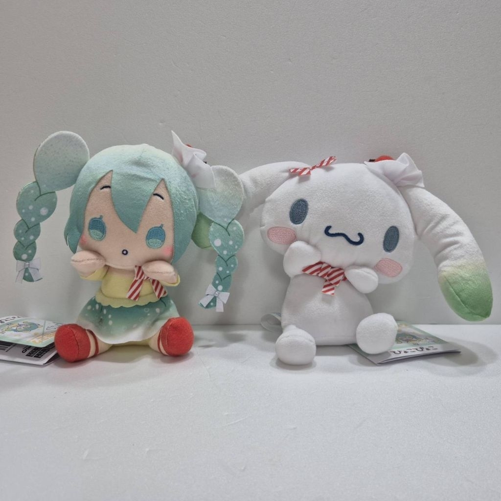 全新 日本空運 大耳狗 × 初音未來 櫻桃汽水 聯名款 絨毛娃娃