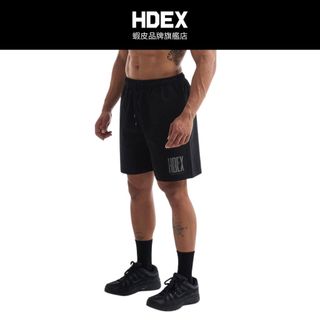 【HDEX】Crack Printed 休閒棉質短褲 黑色