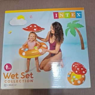 INTEX Wet Set 蘑菇造型嬰兒座 嬰兒泳圈 嬰兒游泳圈 全新未開封
