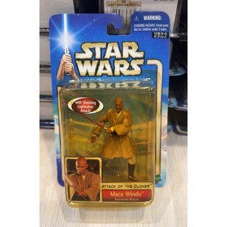 【星際大戰老玩具】Hasbro 藍卡 雲度大師 Mace Windu 吊卡 EP1 3.75