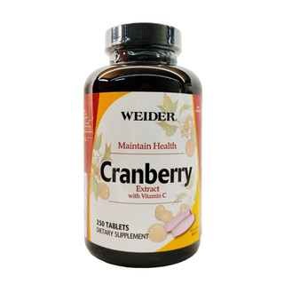 WEIDER 威德蔓越莓錠 250錠 WEIDER Cranberry 威德 蔓越莓錠 WEIDER蔓越莓錠