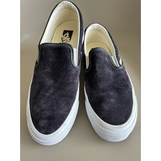 VANS Slip-On 麂皮感 黑色低筒休閒鞋