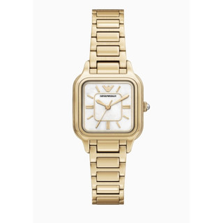EMPORIO ARMANI 亞曼尼 Genni 珍珠貝方形錶-女錶(AR11744)26mm