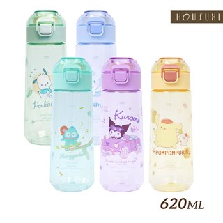 【HOUSUXI官方旗艦】三麗鷗系列-Tritan彈蓋水瓶620ml-A04(任選)