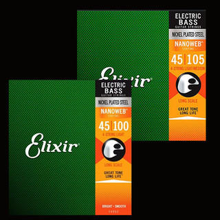 鐵克樂器 Elixir (45-100) 薄膜14052 14077 NANOWEB 四弦 貝斯弦 包覆弦 樂器配件