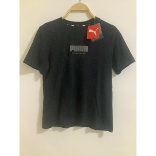 Puma 全新夏季寬鬆短版女上衣 黑色短T恤