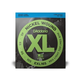 D'Addario 電貝斯弦 EXL165 XL Nickel Wound 45-105【他,在旅行】