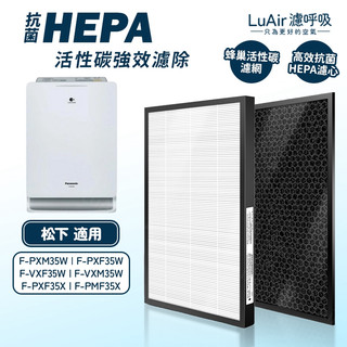 適用Panasonic 國際牌F-PXM35W F-PXF35W F-VXF35W 空氣清淨機 HEPA活性碳濾網 濾芯