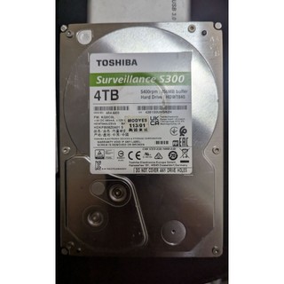 東芝 Toshiba Surveillance S300 4tb 監控專用硬碟 硬碟 3.5