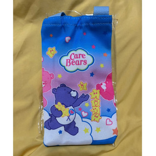 Cute Bears 冰壩杯卡通帆布水壺袋 保溫杯雨傘收納袋 旅行便攜收納袋 可愛彩虹熊 手提袋 全新