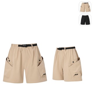 【FILA】女性 平織短褲-卡其 5SHZ-5424-KK
