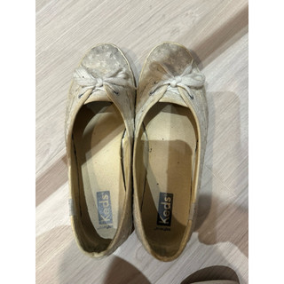 買一送一*Keds燒花白色娃娃鞋+MINNETONKA麂皮紅棕色流蘇踝靴