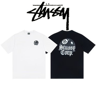 Stussy 8 BALL CORP TEE 短袖 黑8字母印花 T恤