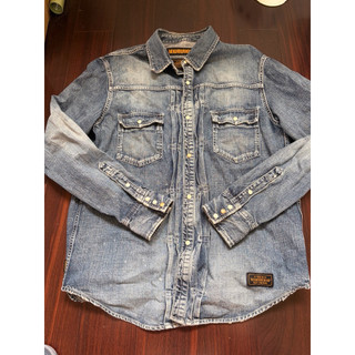 Neighborhood Savage Western C-Shirt雙口袋工裝襯衫 珍珠扣 L號