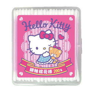 三麗鷗 Sanrio Hello Kitty 細軸棉花棒200支 盒裝【佳瑪】