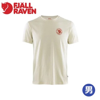 【Fjallraven 小狐狸 瑞典1960 Logo 男 T-shirt 《粉筆白》】F87313/休閒T恤/運動上衣