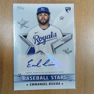 2022 Topps Baseball Stars WBC 波多黎各隊 Emmanuel Rivera RC親筆簽名卡