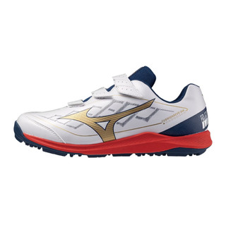 Mizuno 美津濃【授權經銷】男款棒壘教練鞋 運動鞋 寬楦 白藍紅 11GT252542